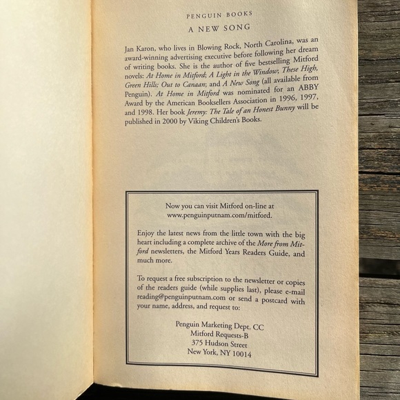 ‘A NEW SONG’ BOOK 5 of Mitford Series by Jan Karon paperback - Picture 3 of 10